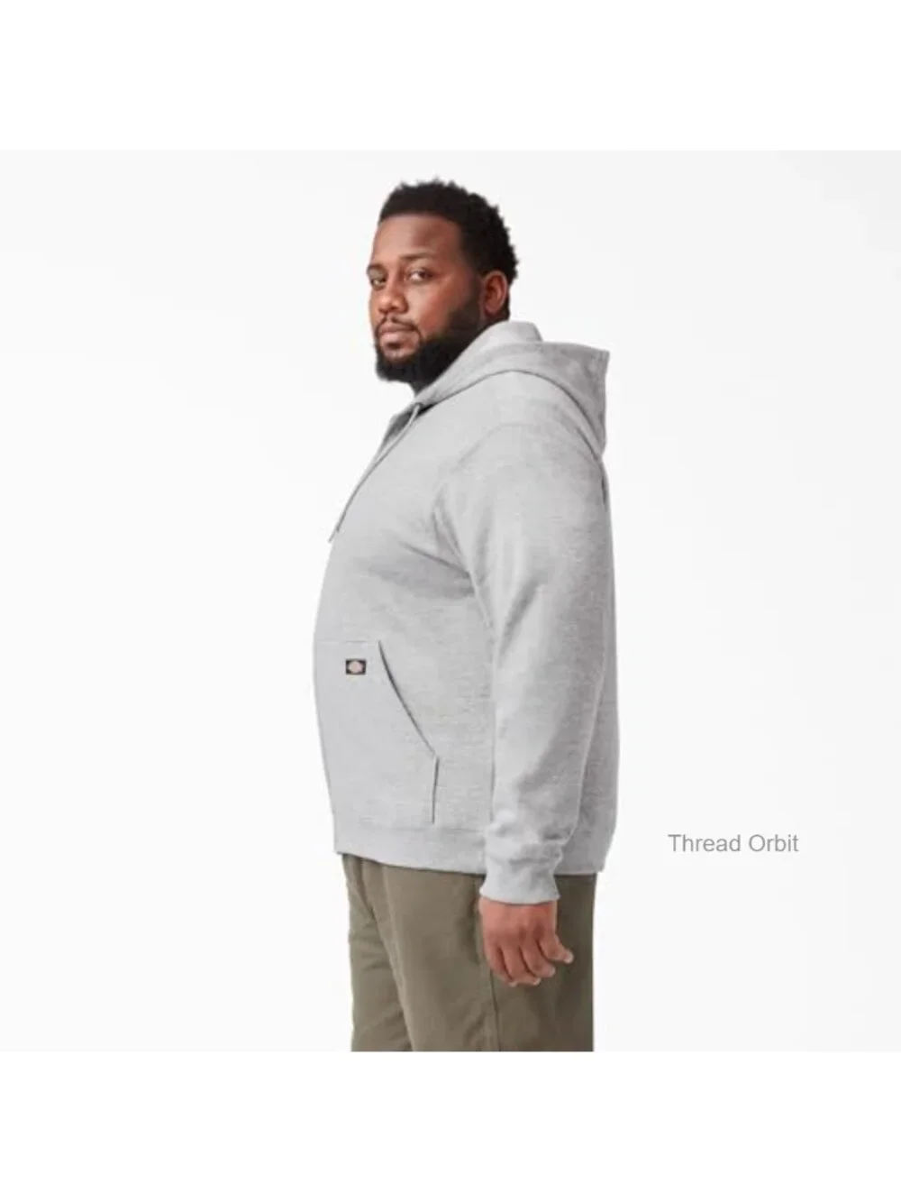 Midweight Fleece Zip Hoodie with Pockets, Relaxed Fit